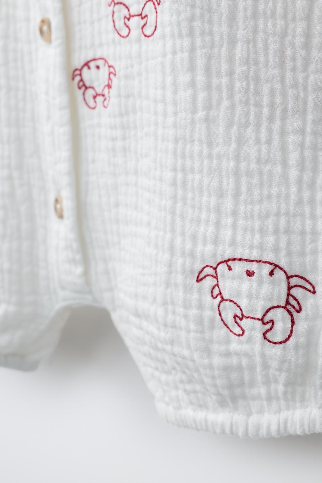 КОМБИНЕЗОН С ВЫШИВКОЙ КРАБОВ