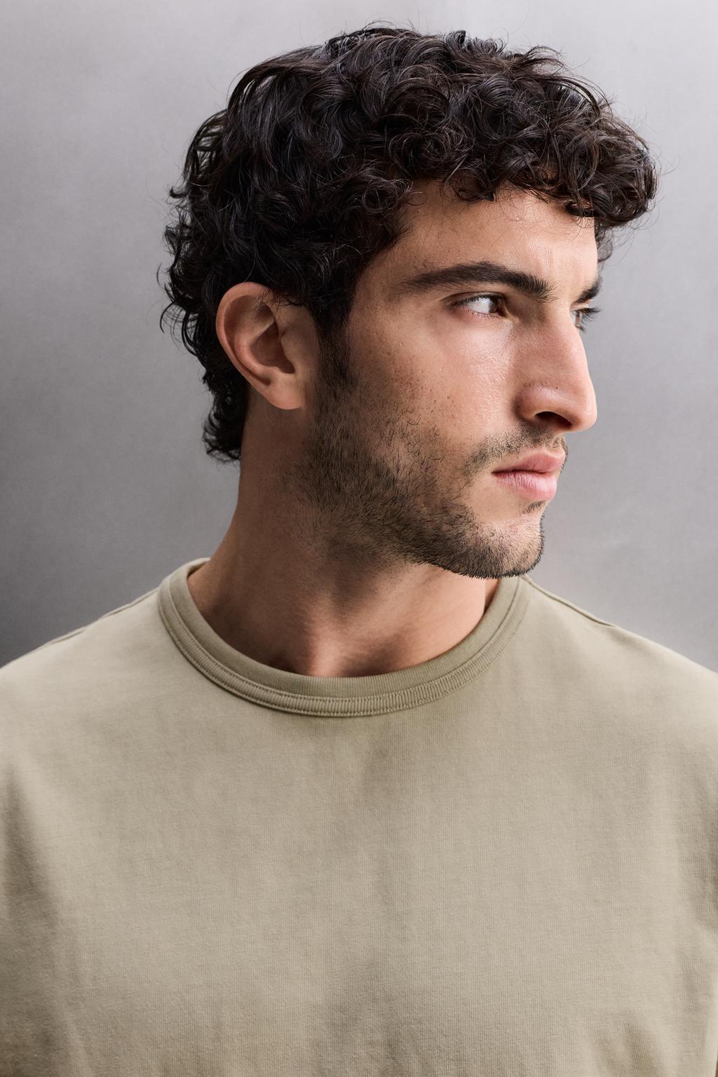 ФУТБОЛКА RELAXED FIT ИЗ ПЛОТНОГО МАТЕРИАЛА