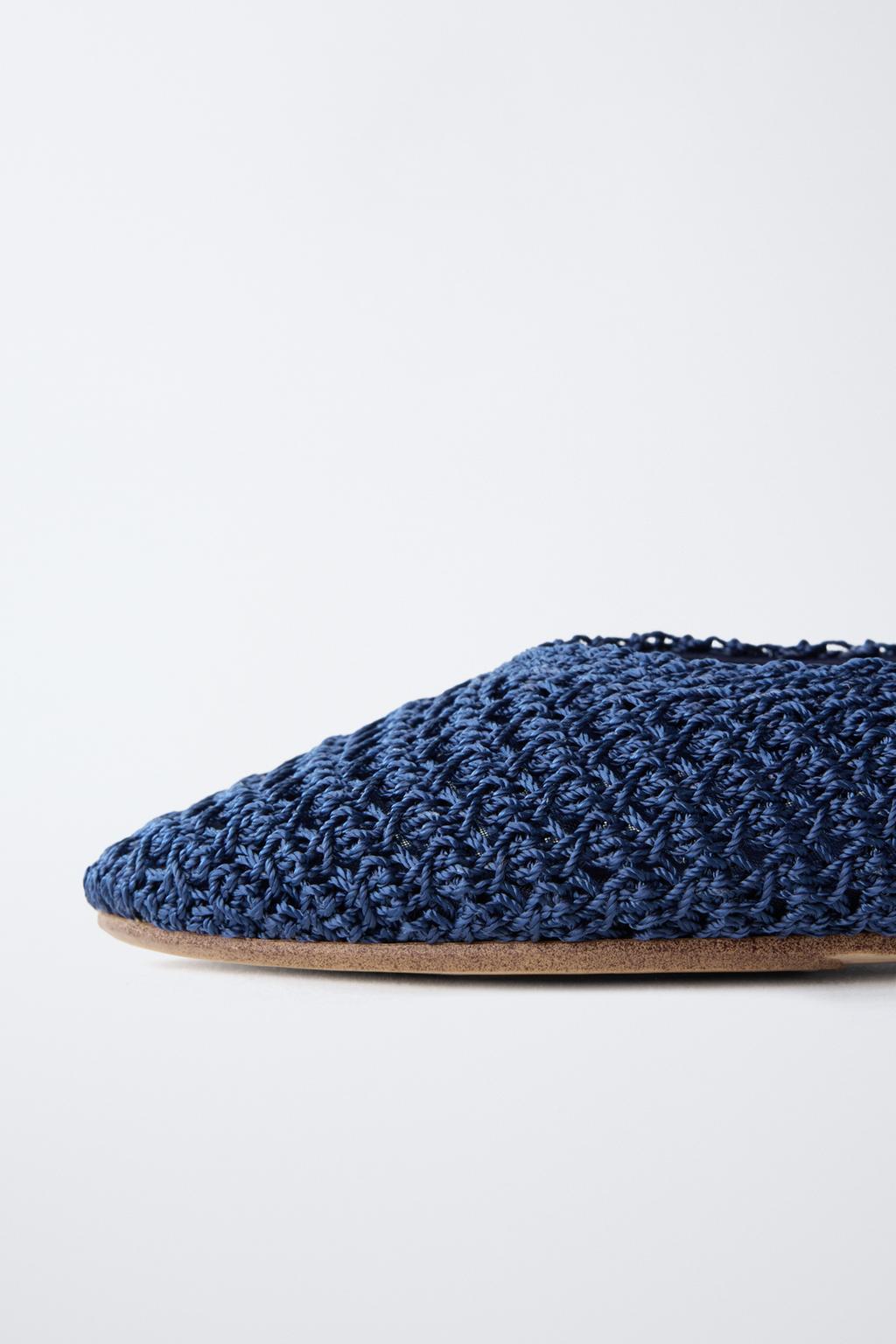 БАЛЕТКИ КРЮЧКОМ С ЗАВЯЗКАМИ