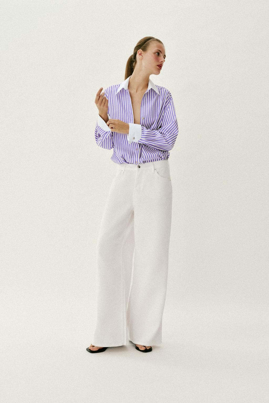 РУБАШКА ИЗ ПОПЛИНА В ПОЛОСКУ