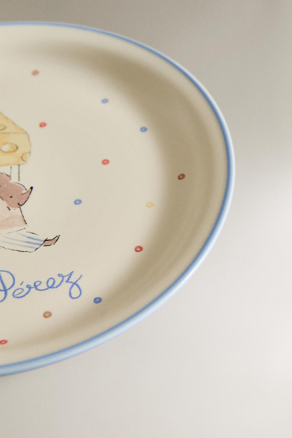 Детская керамическая тарелка для зубной феи