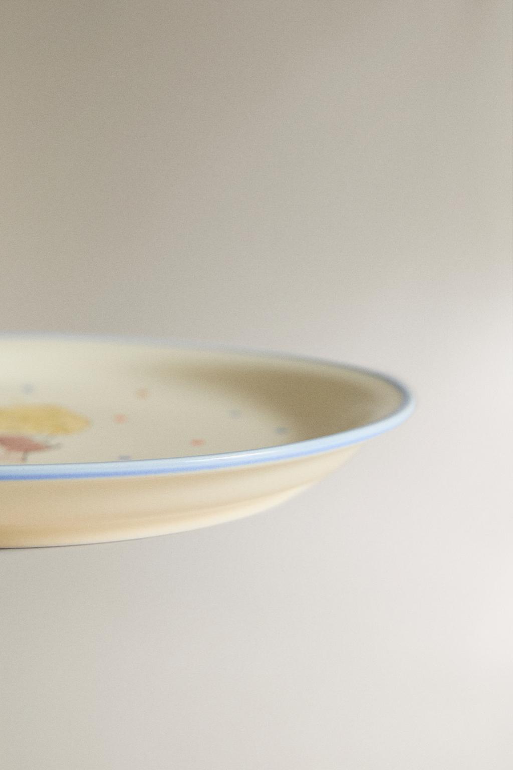 Детская керамическая тарелка для зубной феи