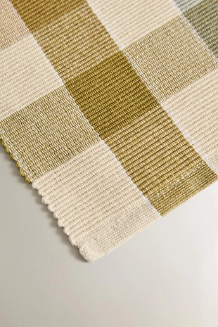 Чековая скатерть из хлопкового вельвета- Заказать в России