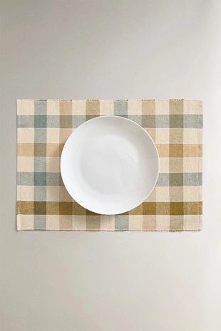 Чековая скатерть из хлопкового вельвета- Заказать в России