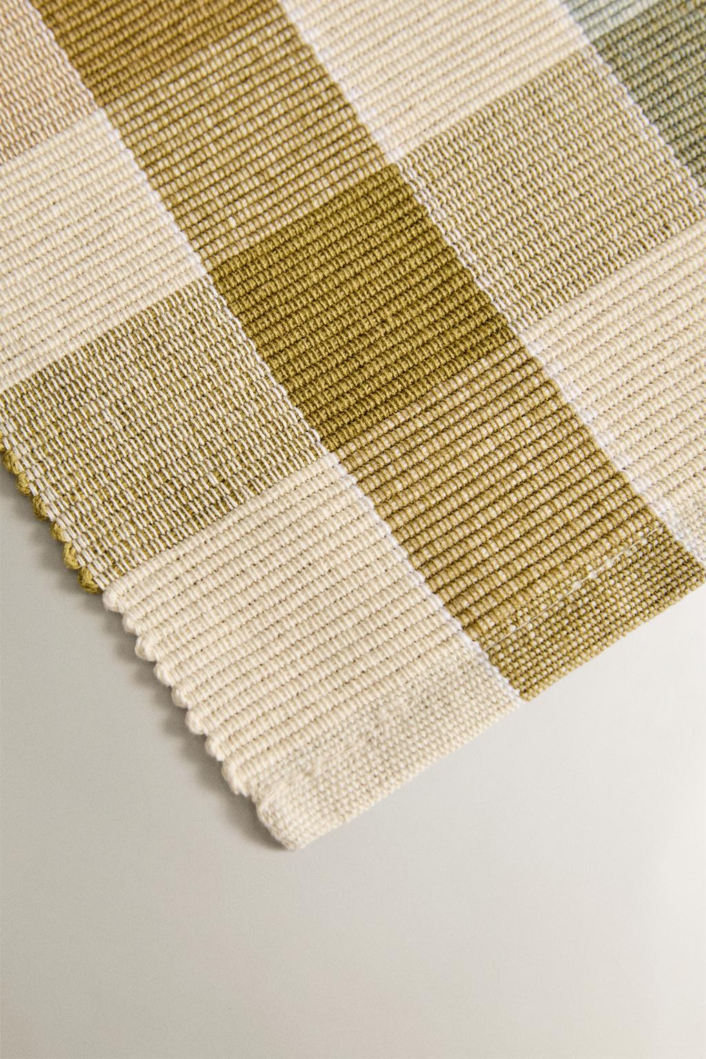 Чековая скатерть из хлопкового вельвета