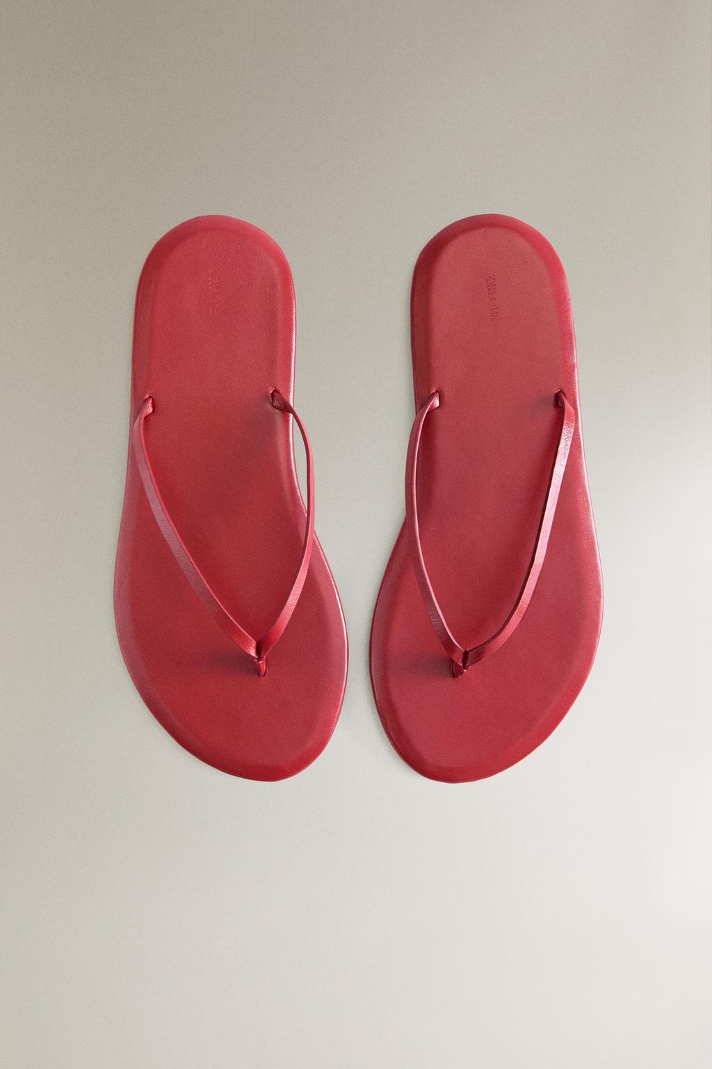 Минималистичные кожаные сандалии