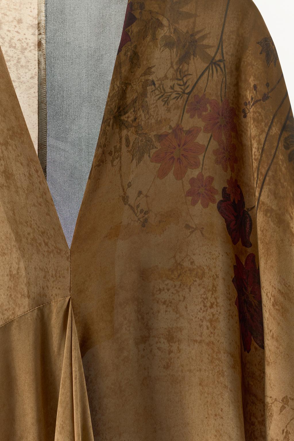 ПЛАТЬЕ ИЗ 100% ВИСКОЗЫ С ПРИНТОМ