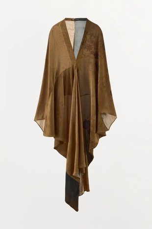 Платье из 100% вискозы с принтом- Заказать в России