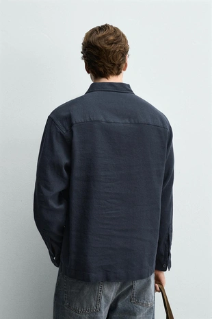 Поло из хлопка и льна