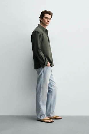 Поло из хлопка и льна