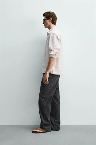 Поло из хлопка и льна