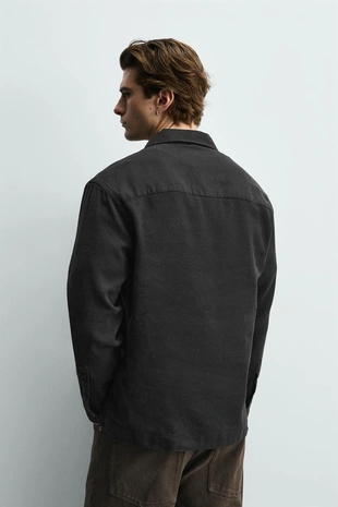 Поло из хлопка и льна