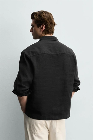 Поло из хлопка и льна