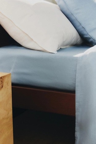 Простынь из мятого льна | высота 30 см (140 г/м²)- Заказать в России