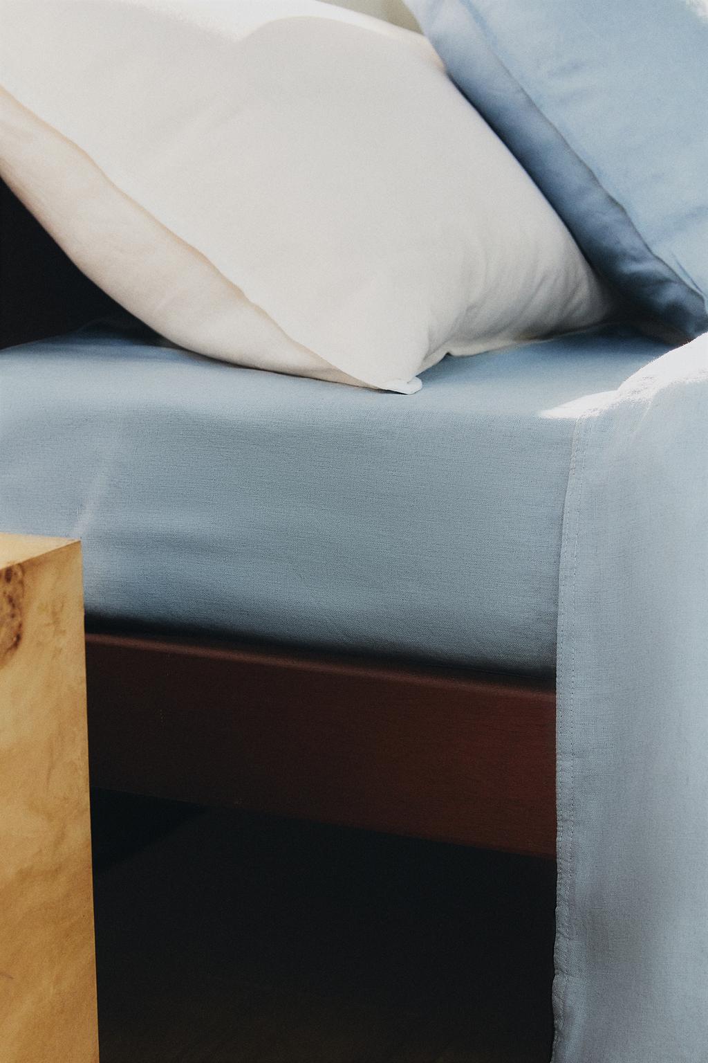 Простынь из мятого льна | высота 30 см (140 г/м²)