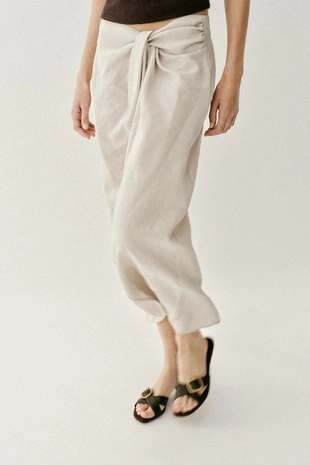 Юбка миди с драпировкой- Заказать в России