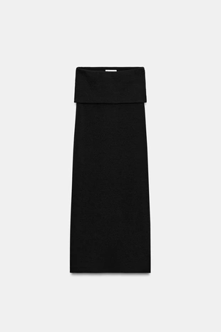 Юбка в рубчик в стиле рустик