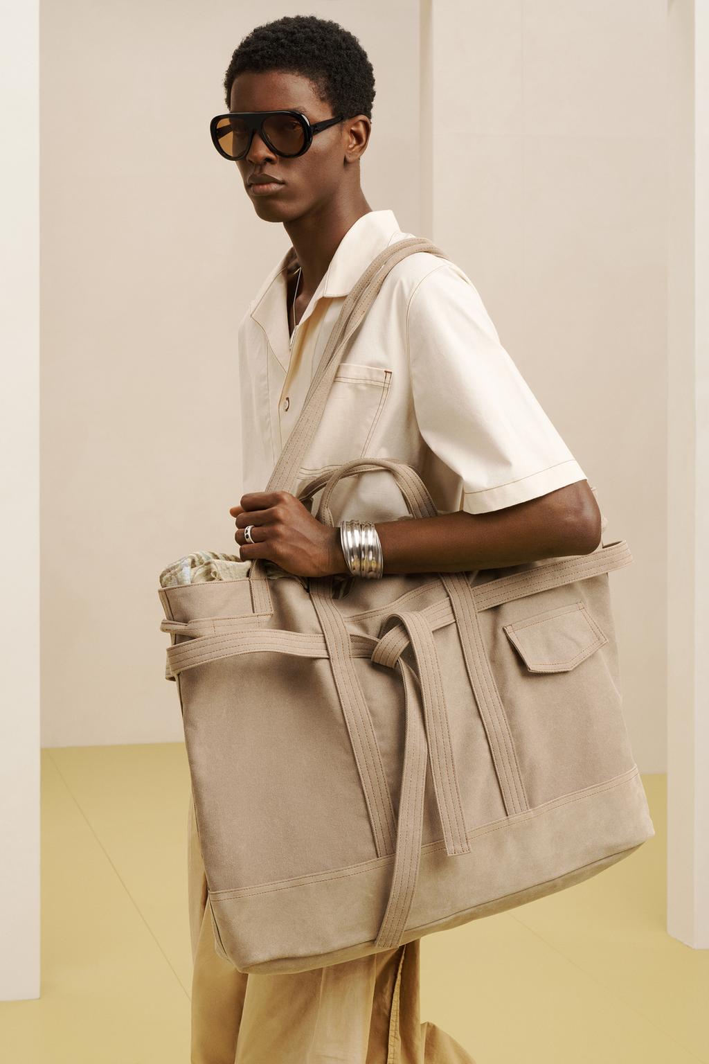 Хлопковая сумка zara