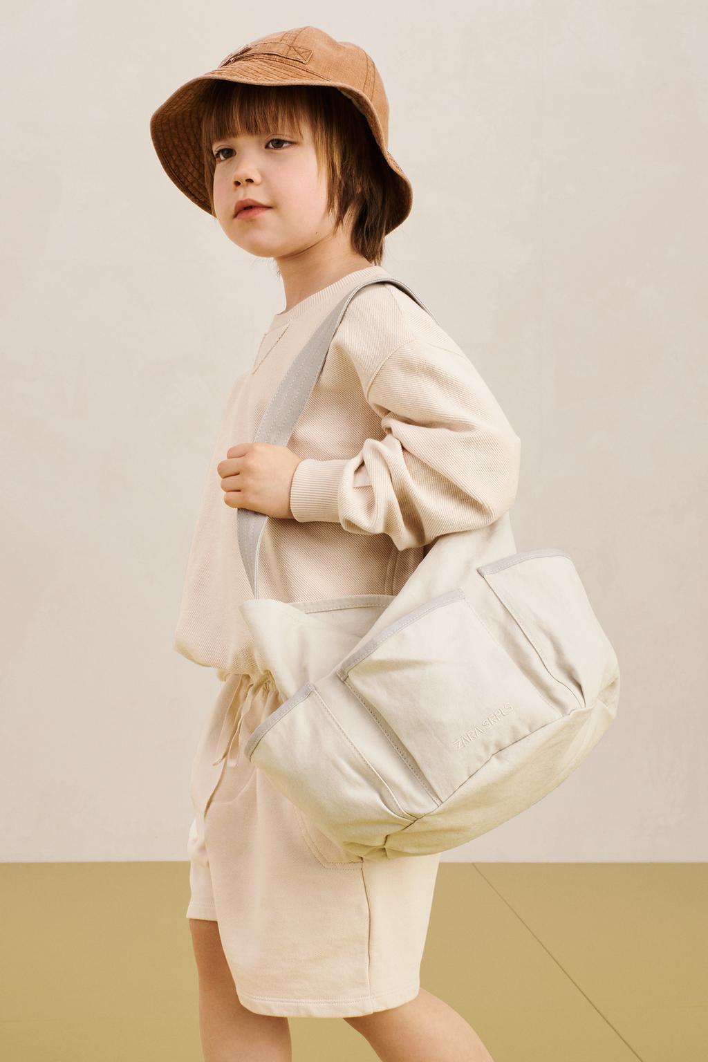 Хлопковая сумка с множеством карманов