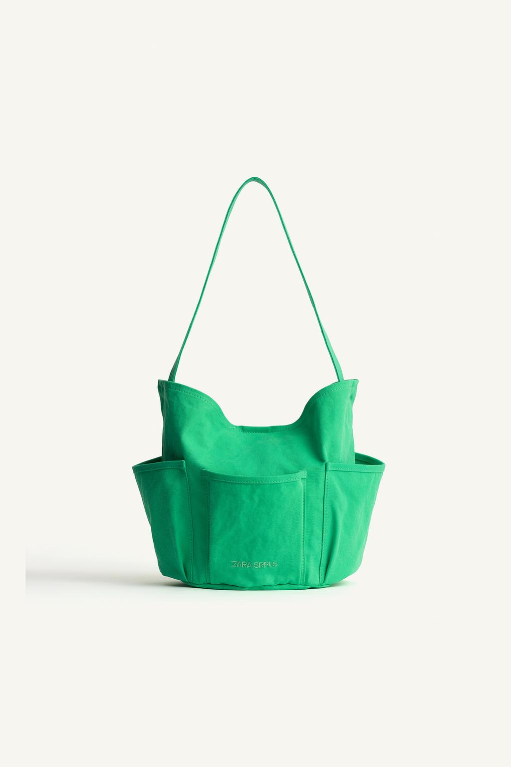 Хлопковая сумка с несколькими карманами zara