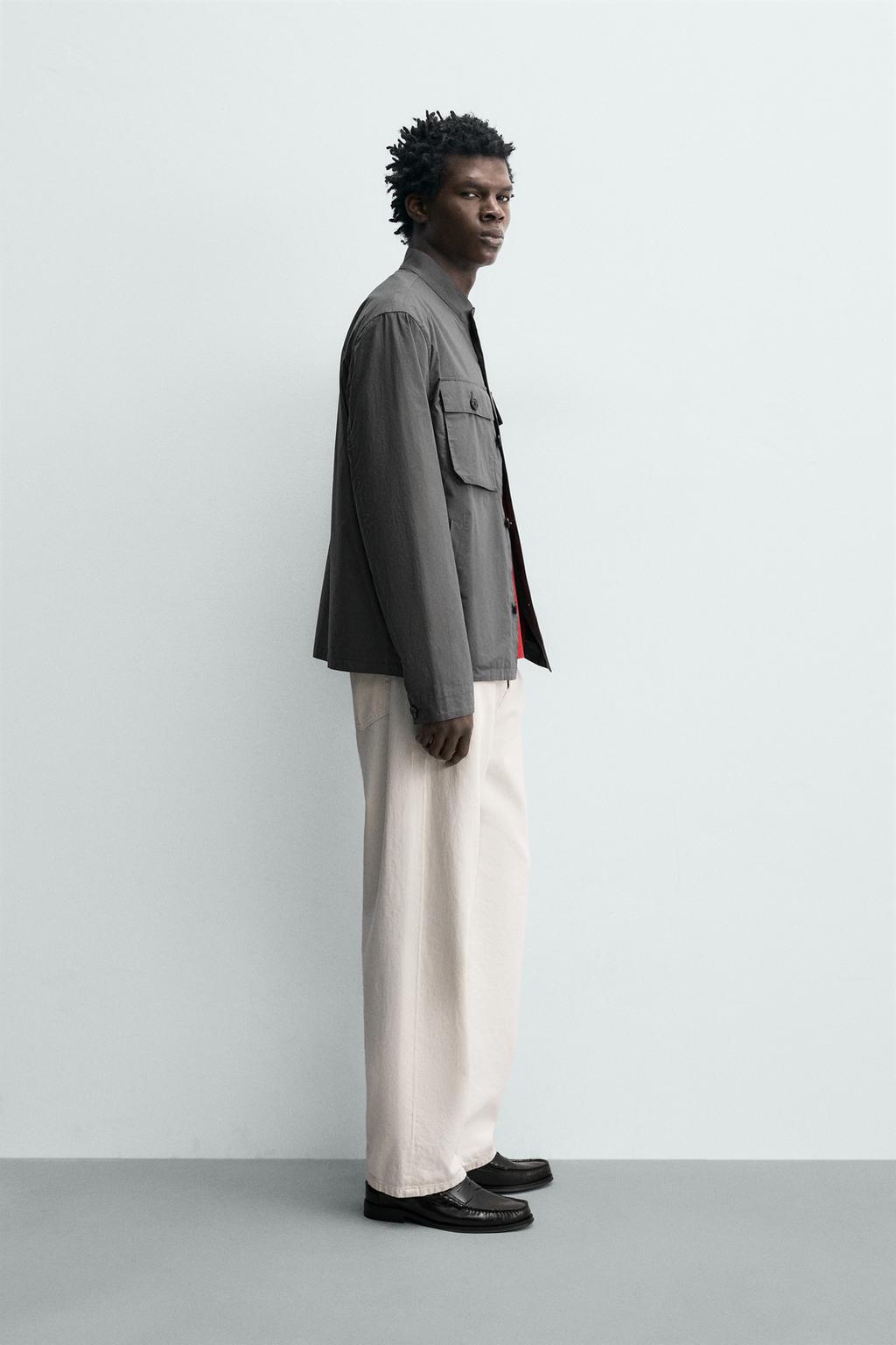 КУРТКА-РУБАШКА ИЗ ХЛОПКА С КАРМАНАМИ