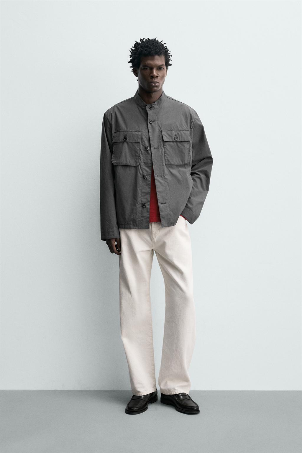 КУРТКА-РУБАШКА ИЗ ХЛОПКА С КАРМАНАМИ