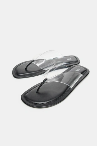 Сандалии с виниловым ремешком- Заказать в России