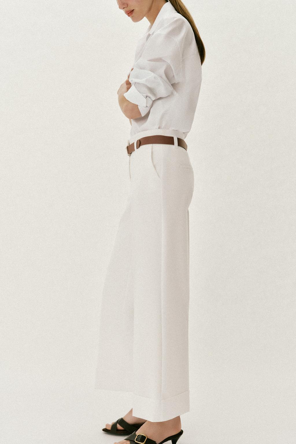 БРЮКИ С ОТВОРОТАМИ И РЕМНЕМ