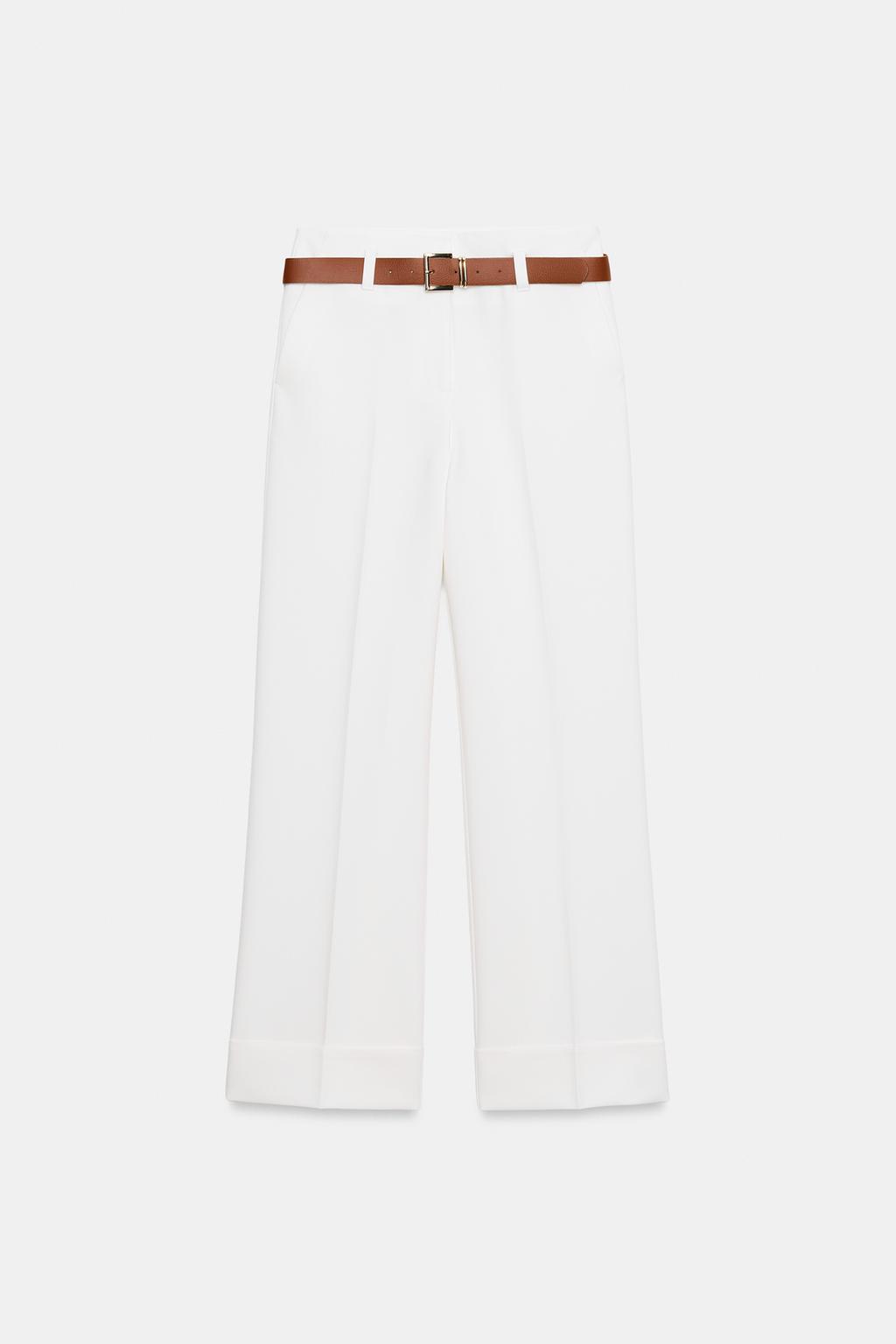 БРЮКИ С ОТВОРОТАМИ И РЕМНЕМ