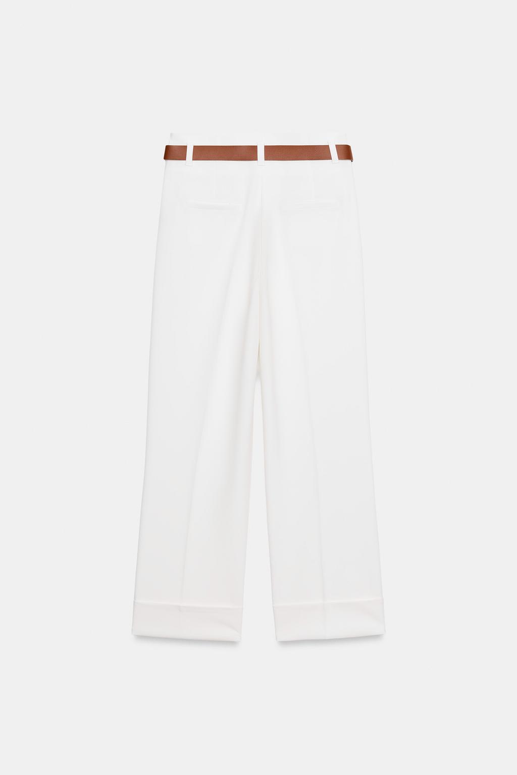 БРЮКИ С ОТВОРОТАМИ И РЕМНЕМ