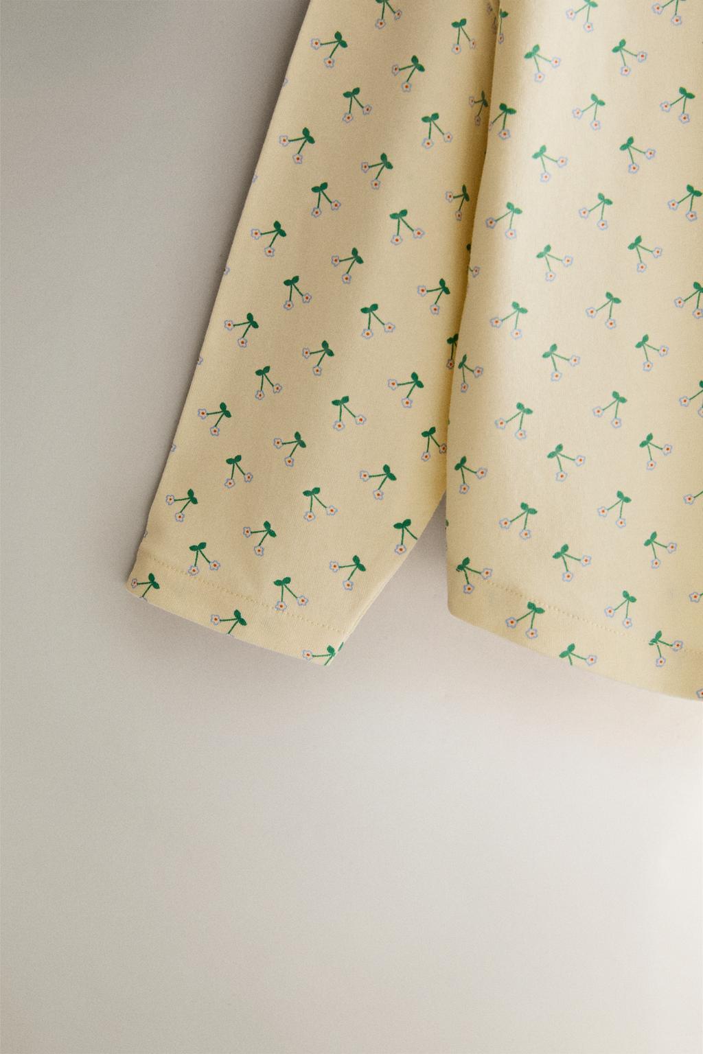 Детские пижамы с цветочным узором