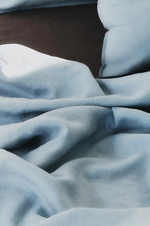 Простынь из мятого льна (140 г/м²)- Заказать в России