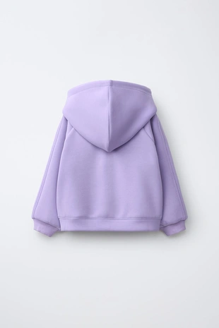 Толстовка на молнии с рельефным текстом