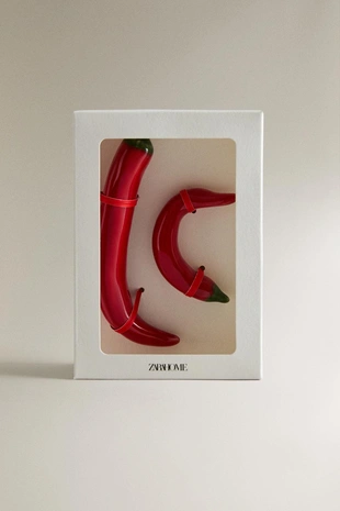 Декоративные керамические перцы (набор из 2 шт.)- Заказать в России