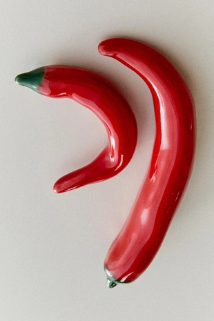 Декоративные керамические перцы (набор из 2 шт.)- Заказать в России