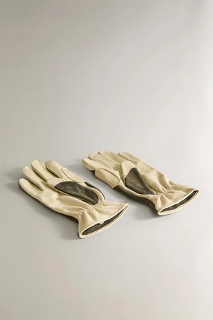 Кожаные садовые перчатки- Заказать в России