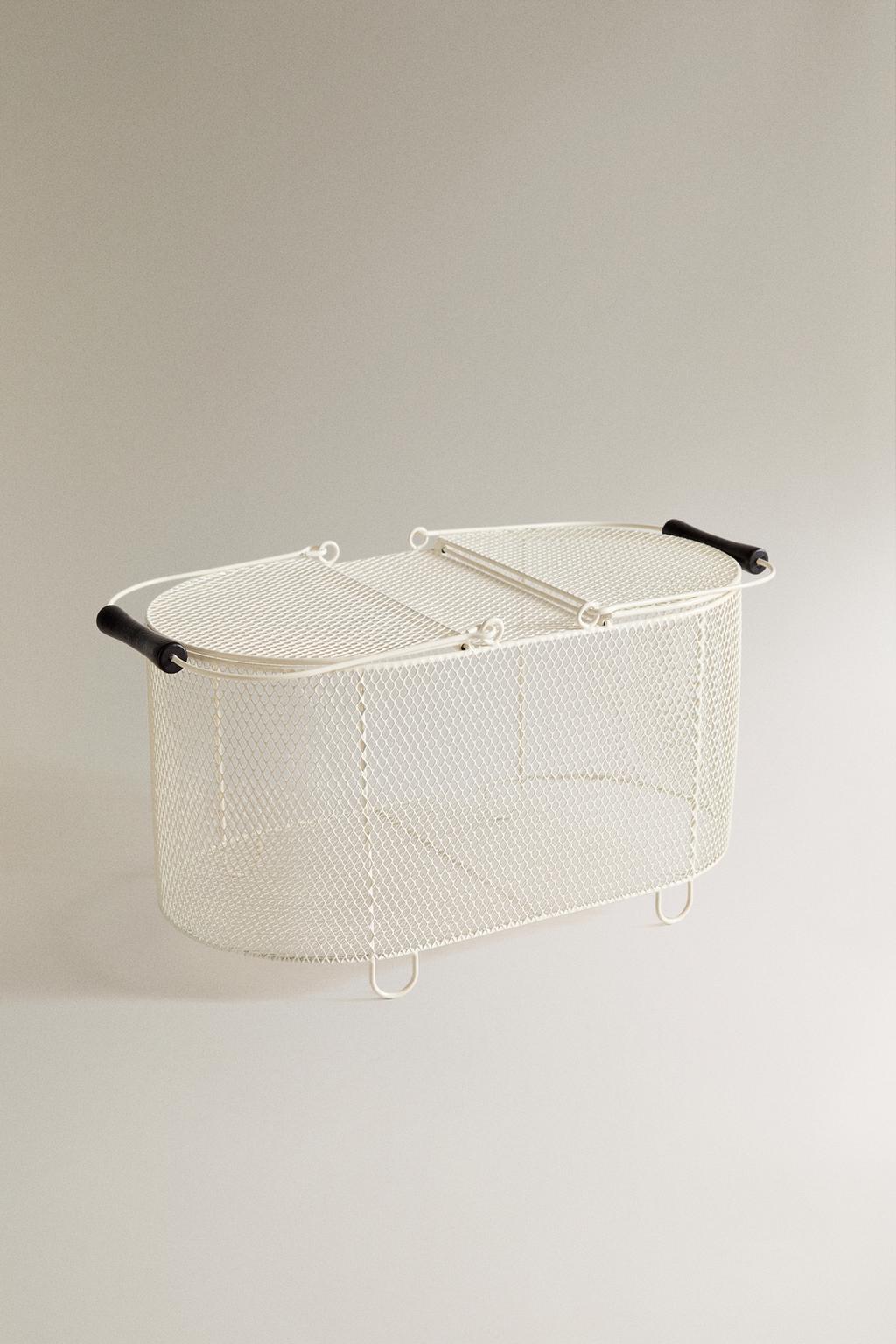 Корзина для сада из металлической сетки