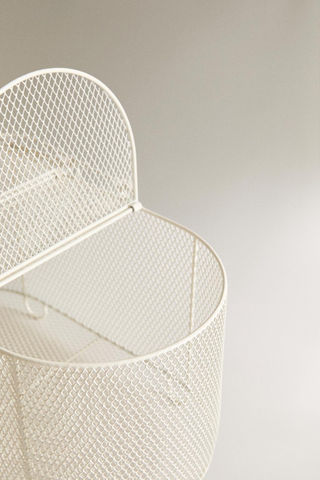 Корзина для сада из металлической сетки