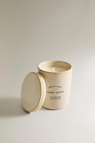 Ароматическая свеча (170 г) с ароматом апельсинового цвета заката- Заказать в России