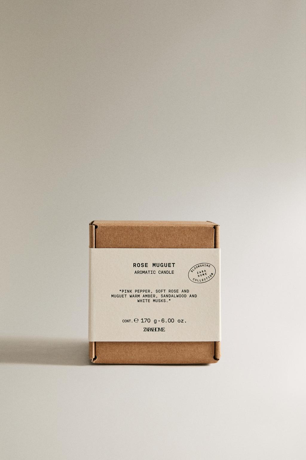 (170 g) ароматическая свеча роза и лилия долины