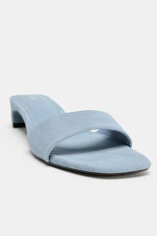 Замшевые босоножки на каблуке- Заказать в России