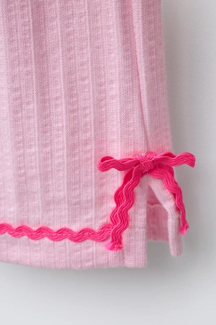 Брюки-кюлоты из рельефной ткани с контрастными волнами- Заказать в России