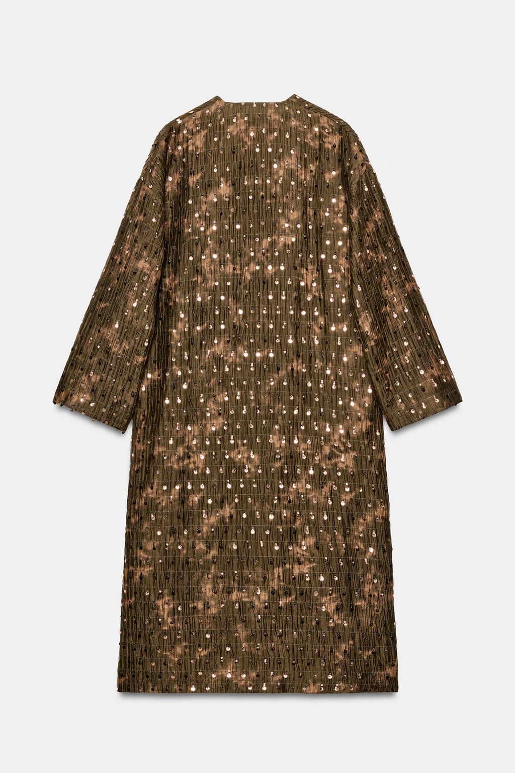 ДЛИННОЕ КИМОНО С ПАЙЕТКАМИ