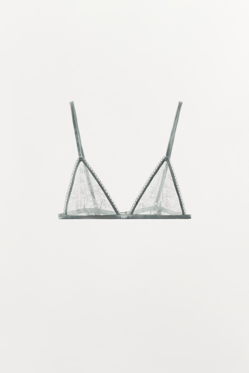 ТРЕУГОЛЬНЫЙ БЮСТГАЛЬТЕР ИЗ СЕТКИ С КРУЖЕВОМ