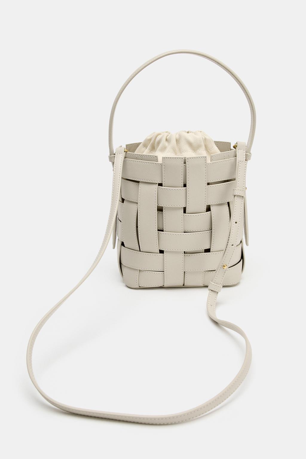 ПЛЕТЕНАЯ СУМКА С ПЛЕЧЕВЫМ РЕМНЕМ