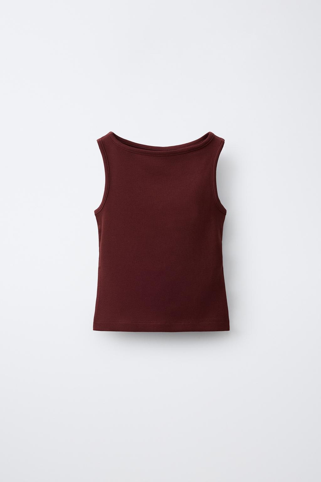 ОДНОТОННЫЙ ТОП ИЗ МОДАЛА