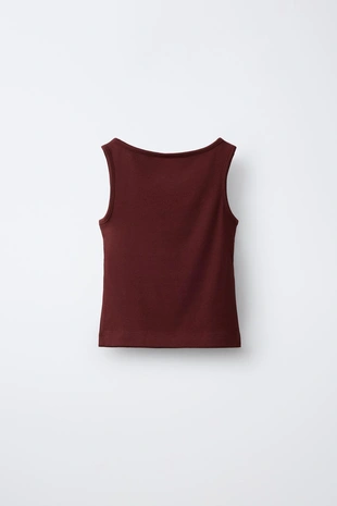 Однотонный топ из модала