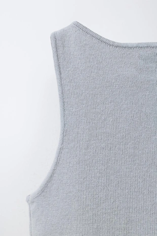 Трикотажный топ с блестками- Заказать в России