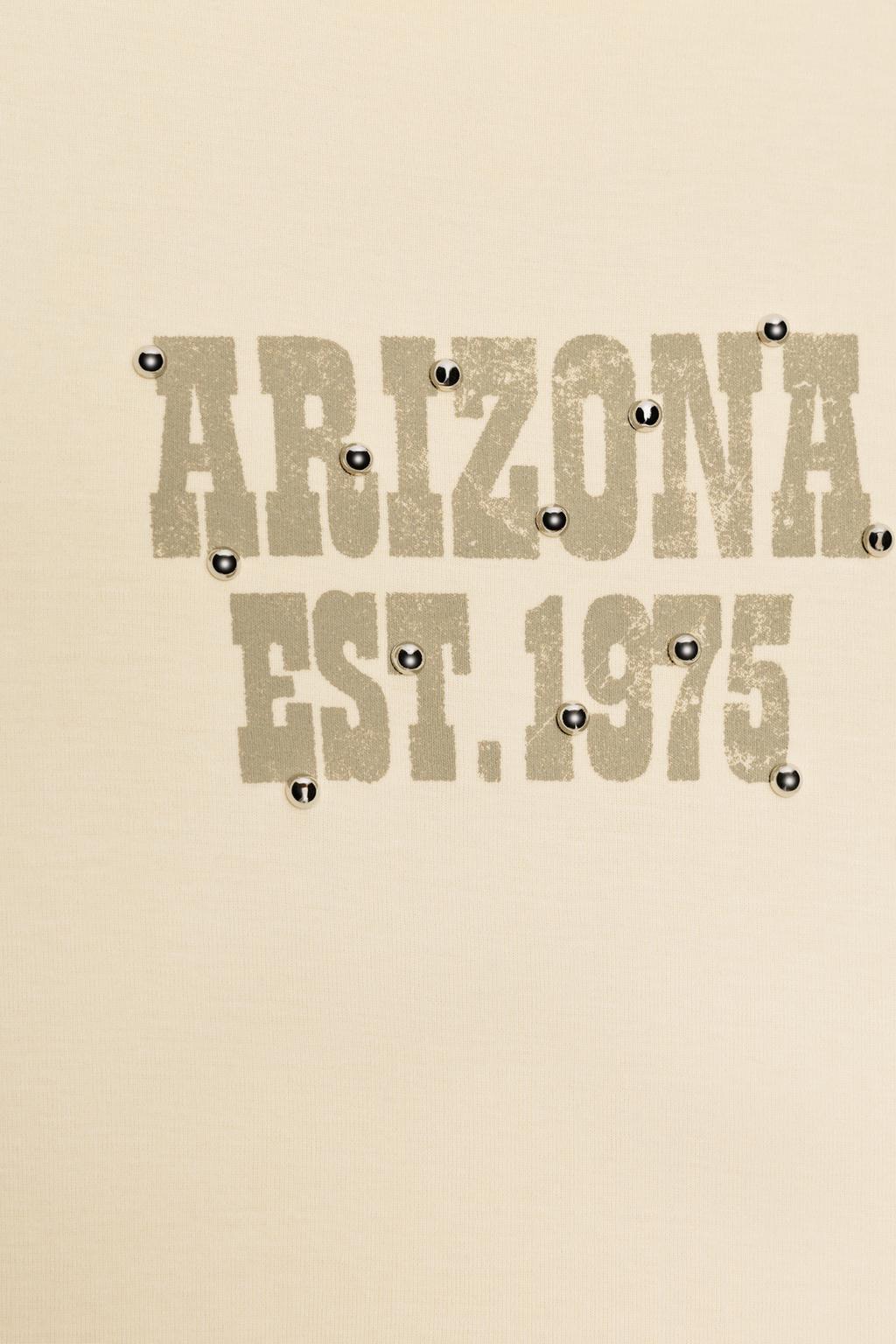 ФУТБОЛКА С НАДПИСЬЮ И ЗАКЛЕПКАМИ