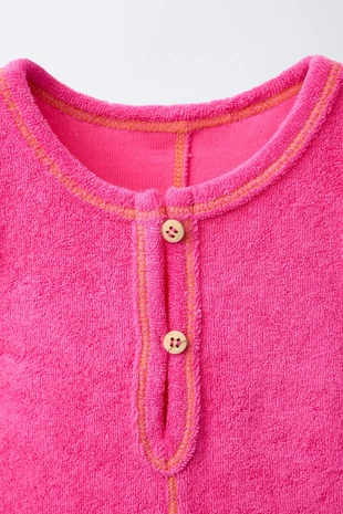 Комбинезон из махровой ткани со звездами